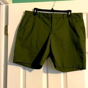 Olive green shorts